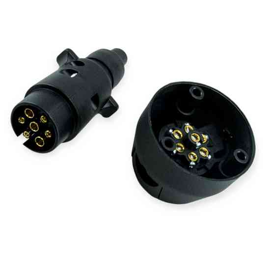 Фишка прицепа пластмасс 12в (мама+папа) iso Мукачево