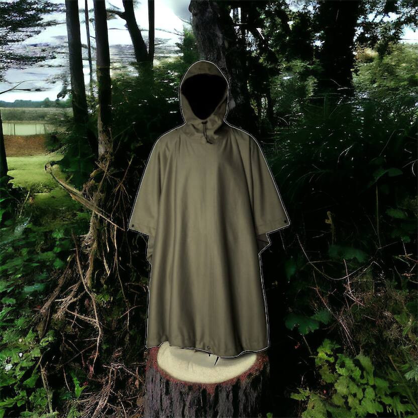 Чоловічий маскувальний дощовик, Тактичний дощовик плащ намет пончо, Плащ-дощовик мультикам PO-49 Львів - фото 1