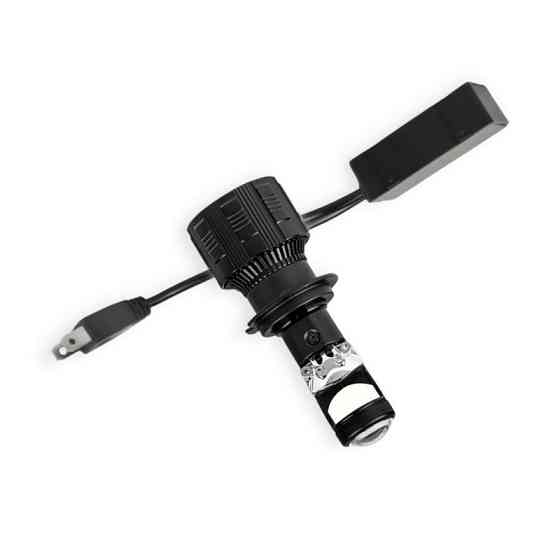 Автолампа H7 12V-24V EUROTUN NL19 60W 10000L 6000K радиатор и вентилятор линза обманка LED Мукачево