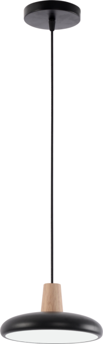 VALESO Підвісна люстра -1 чорний + дерево Київ - фото 2