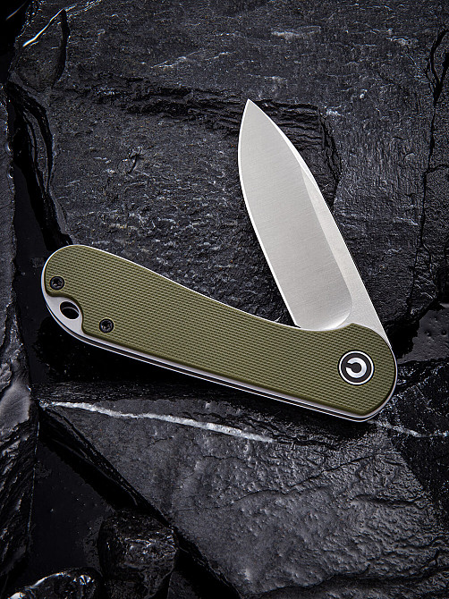 Ніж складаний кишеньковий Civivi Elementum, (7.5 см) D2 / G10 оливковий Київ - фото 3