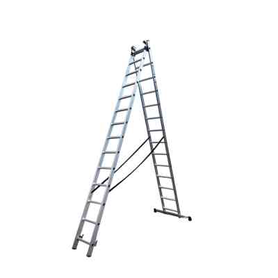 Драбина GTM 3-секції, розкладна, 3*14сх. 3,8-9,74м (KME314) Вінниця