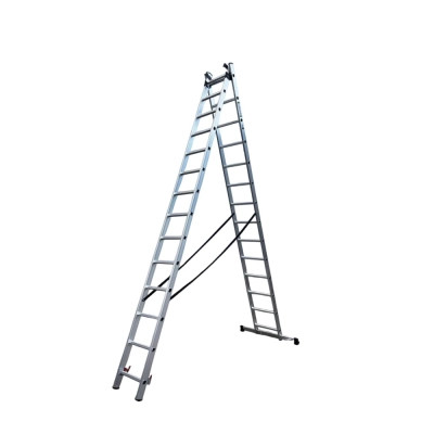 Драбина GTM 3-секції, розкладна, 3*14сх. 3,8-9,74м (KME314) Вінниця - фото 2