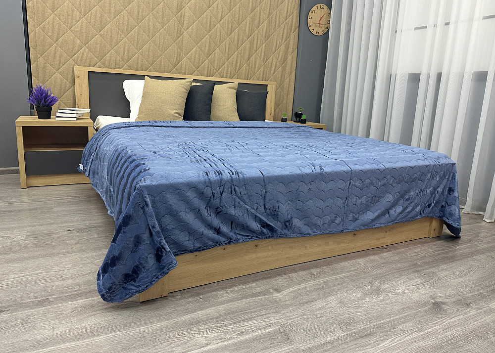 Плед-покривало 200х230 см (+-5см) Синій (87-250) Київ - фото 4