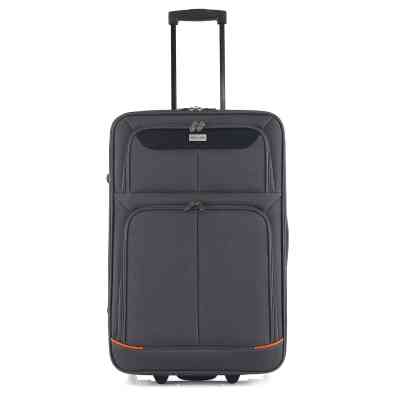 Чемодан Semi Line 24" M T5754-2 Grey/Orange Lines (DAS303343) Винница