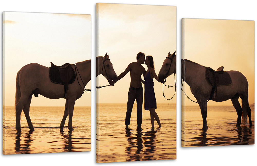 Модульна картина Коні Любов (53х100см) Art-109_3 Київ - фото 1