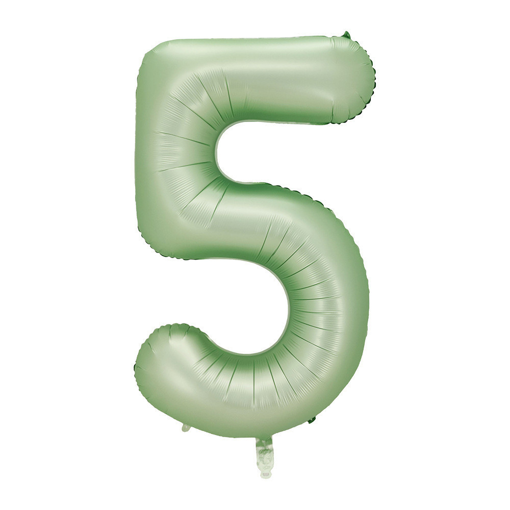 Кулька цифра 5 фольгована 40 дюймів оливковий Київ - фото 1