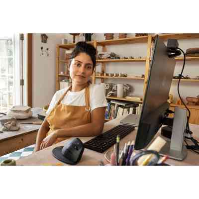 Мышка HP 920 Ergonomic Vertical Wireless/Bluetooth Black (6H1A4AA) Винница