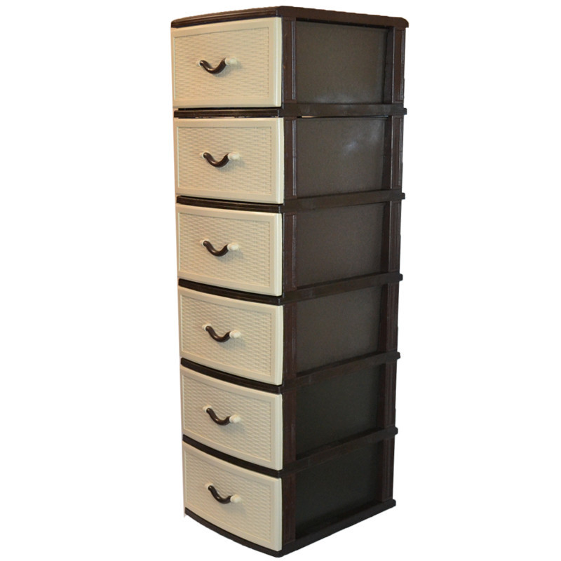 Комод пластиковий Style (Стиль) 6 ящиків 48х38х134 Одеса - фото 3