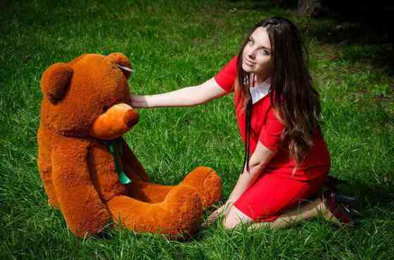 Плюшевий ведмедик М'яка іграшка Рафаель 120 см Коричневий Тернопіль