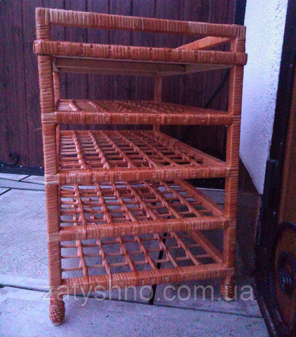 Этажерка плетеная на 5 полок большая Киев - изображение 4