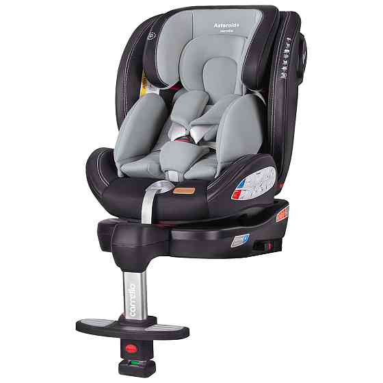 Автокресло детское с ситемой ISOFIX поворотное с опорной стойкой с рождения до 36 кг Asteroid+ CRL-15801 Marble Grey 0+1/2/3 Carrello Кривой Рог
