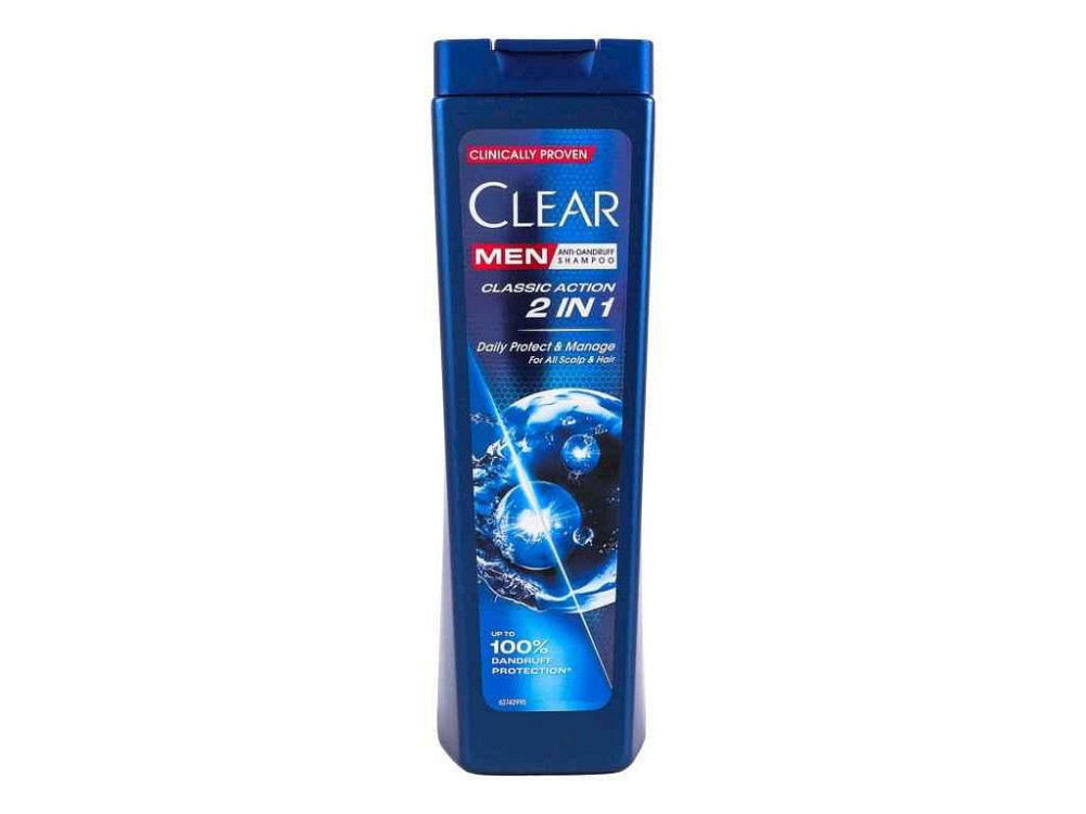 Шампунь-бальзам 225мл 2в1 проти лупи Classic Action ТМ CLEAR Київ - фото 1