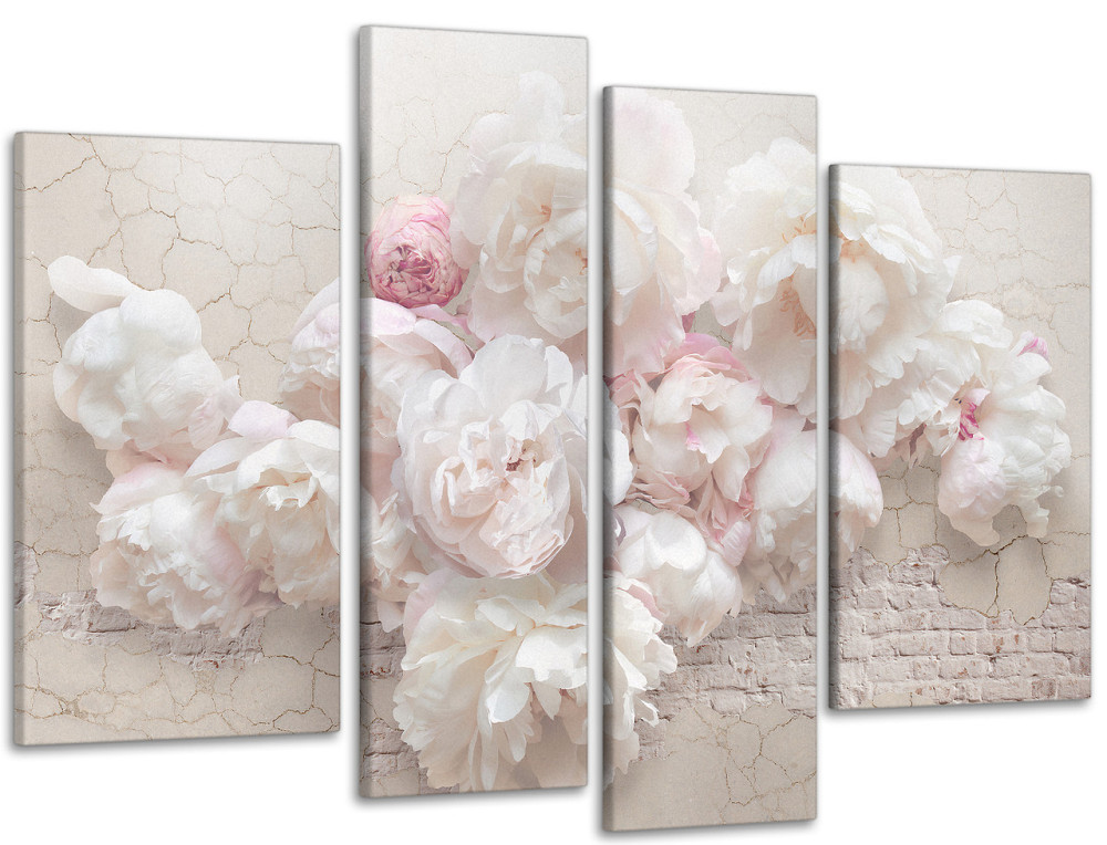 Модульная картина в спальню, гостиную Абстракция Нежные  Пионы  Art-622_4 99x140 см Киев - изображение 1