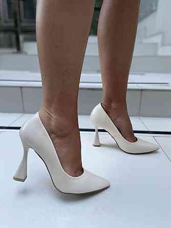 Туфлі жіночі ZanZara бежеві натуральна шкіра каблук 10 см розміри 35-40 (5161) Коломия