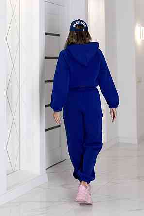 Теплый спортивный костюм со штанами карго Human 50-52, Электрик Киев