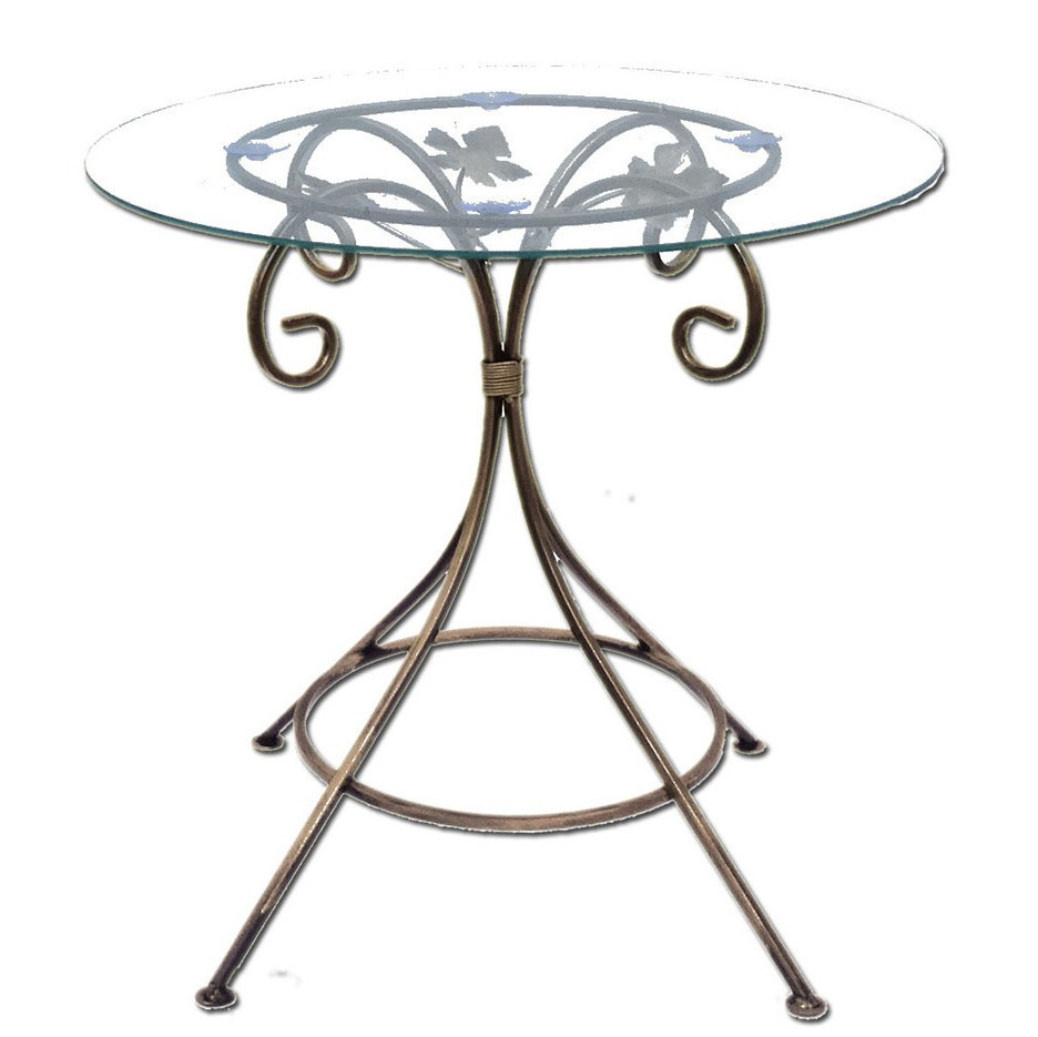 Столик журнальний кований круглий малий M-053 Київ - фото 1