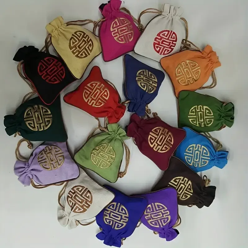 Чорний мішечок із символом «Фу» — для зберігання амулетів, рун, прикрас і магічних інструментів Київ - фото 4