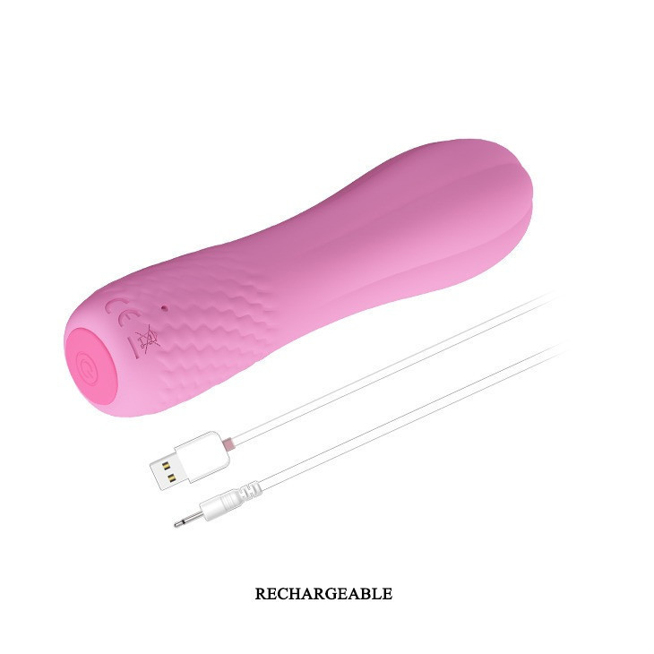 Мини-вибратор Pretty Love Alice, ребристый, розовый, 12 х 3 см Sex Aura Киев - изображение 6