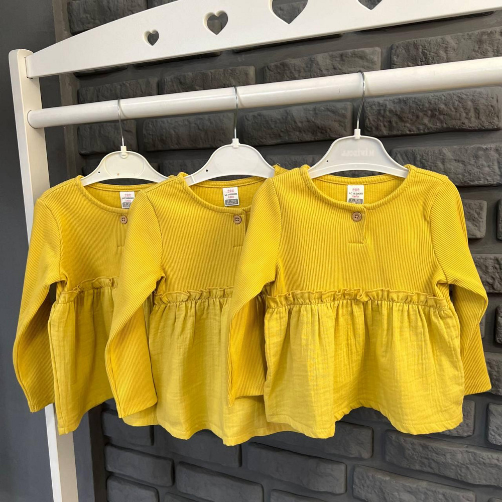 Дитяча Кофта З Рюшкою LC Waikiki Гірчична 86 Київ - фото 2