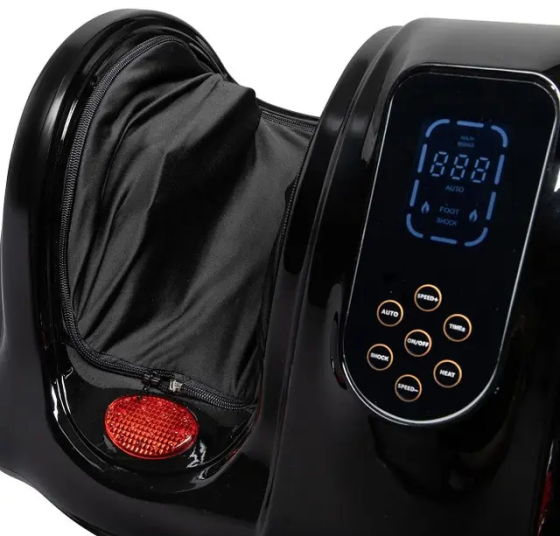 Масажер для ніг (роликовий, компресійний масаж, вібрація, прогрів) Benbo АМ-04 Чорний Київ