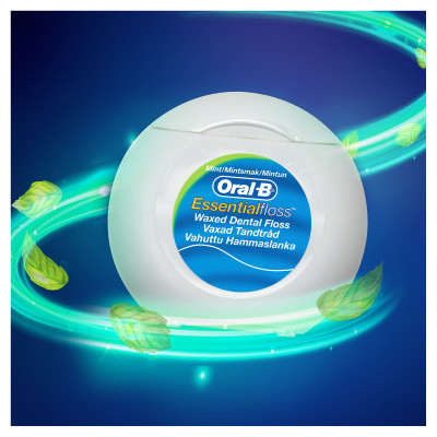 Зубна нитка Oral-B Essential floss Waxed м&apos;ятна 50 м (3014260280772/5010622005029) Вінниця - фото 3