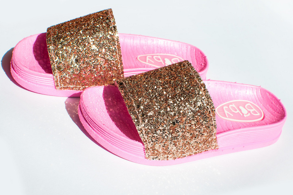 Шлепанцы летние детские для девочки розовые 