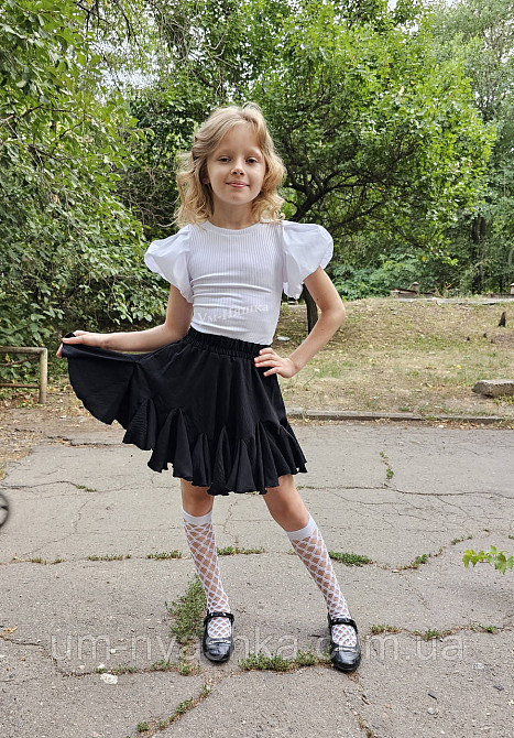 Шкільна блузка короткий рукав с фонариками на 128-140 Кривий Ріг - фото 6