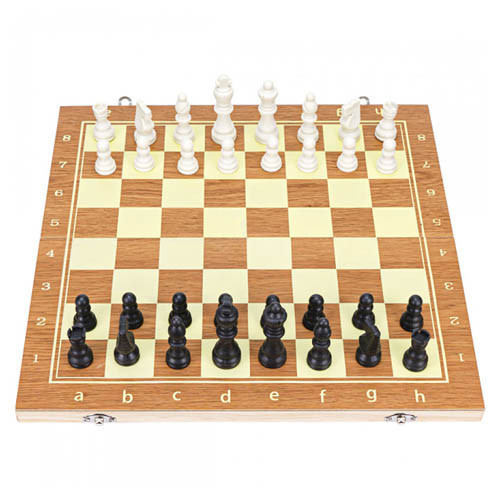 Настольная игра 3в1 шахматы шашки нарды деревянный набор 39×39 см большой классический комплект для всей семьи Киев - изображение 1