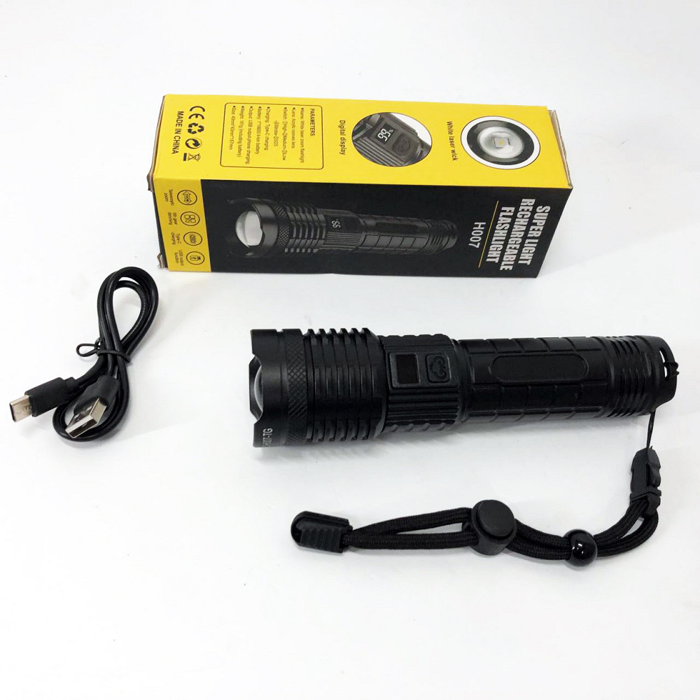 Пылевлагозащищенный ударопрочный фонарь PLD-H007, Профессиональный тактический фонарик CU-77 Львов - изображение 8