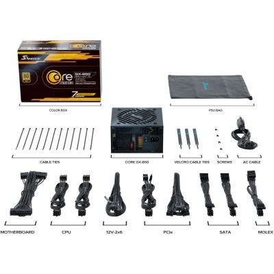 Блок питания Seasonic 850W BLACK CORE GX-850-ATX31 (CORE GX-850-ATX31) Винница - изображение 8