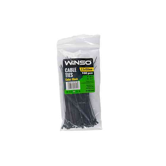 Хомуты Winso пластиковые черные 2,5x150, 100шт Київ