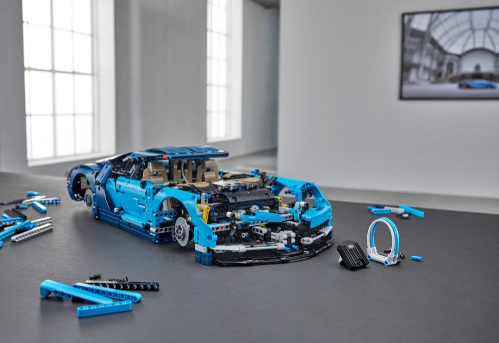 Конструктор машинка Technik Bugatti Chiron  маштаб 1:8  3599 деталей Бугати Широн синій Киев - изображение 10