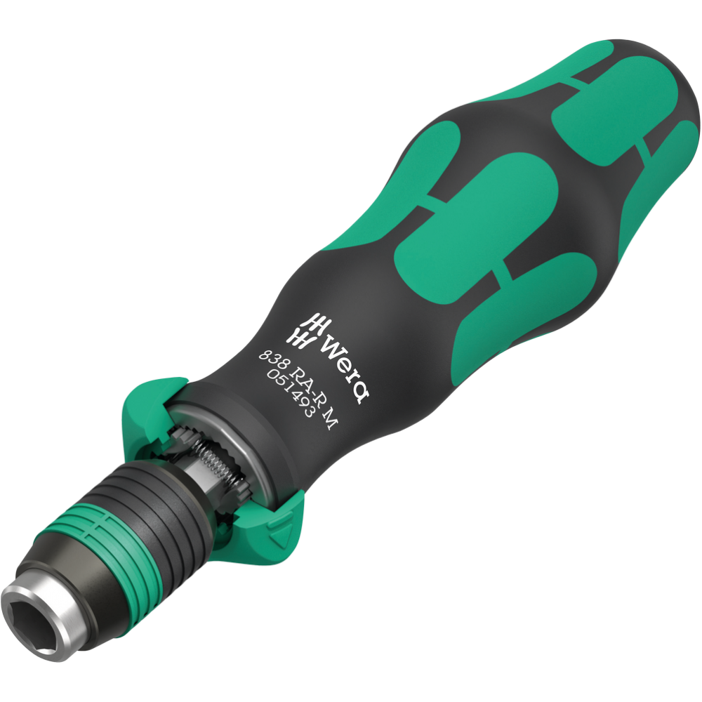 Трещеточная отвертка-битодержатель Wera 1/4