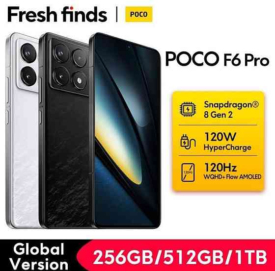 Смартфон POCO F6 Pro 12/512Gb. Black Clobal Version NEW. Киев