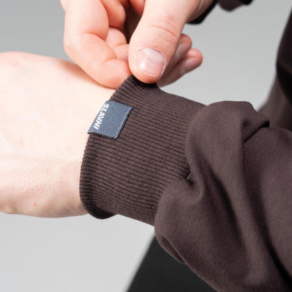 Свитшот мужской однотонный шоколадный Pobedov 001 Киев - изображение 10