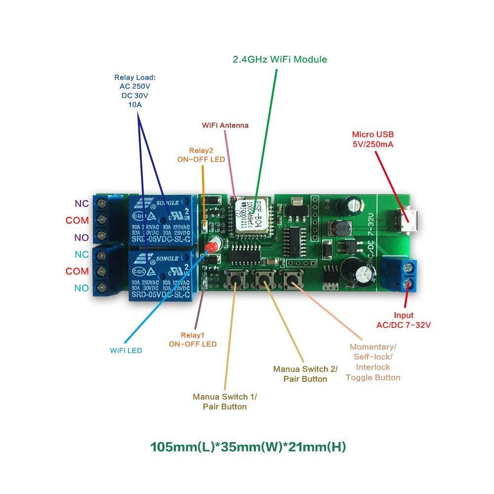 Двоканальне Wi-Fi реле Ewelink Луцк - изображение 3