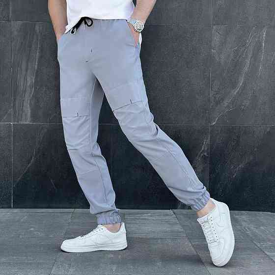 Чоловічі штани джогери з кишенями сірі Pobedov Vershyna Київ