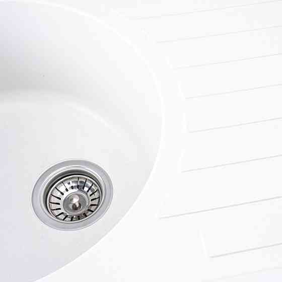 VALESO Гранітна мийка для кухні VALESO LIRA 7750 матова Білосніжна Коломия