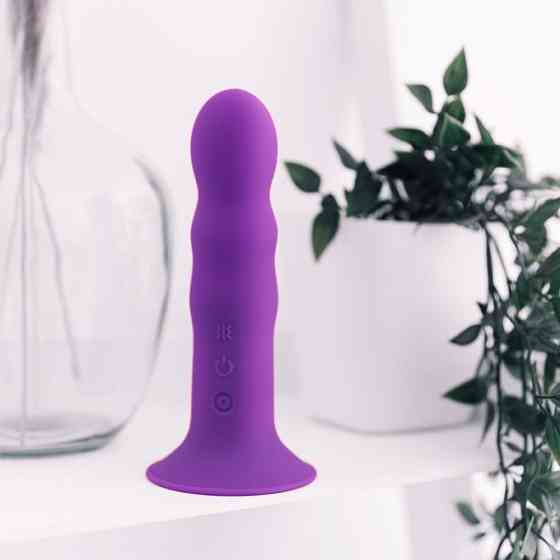 Вибратор рельефный Adrien Lastic Hitsens 3 на присоске, фиолетовый Sex Aura Киев