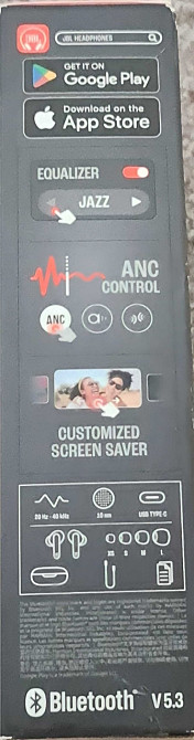 Наушники JBL Live Beam/Flex 3 (JBLLIVEBEAM3BLK) Black. ОРИГІНАЛ Київ - фото 2