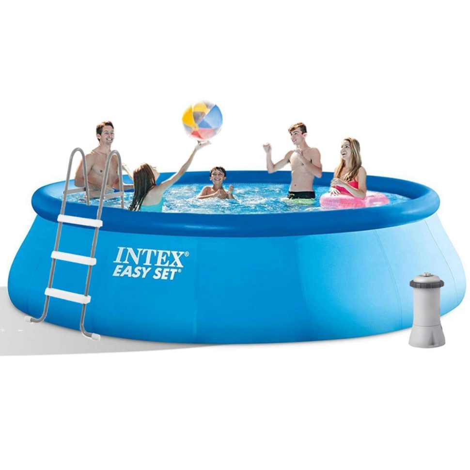 Надувной бассейн семейный Intex 26166 (457х107 см), 12430 л Винница - изображение 1
