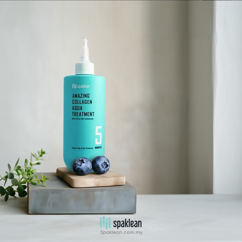 Маска-філер швидка реконструкція для сухого та пошкодженого волосся Amazing Collagen Aqua Treatment Spaklean 300 мл Київ - фото 4