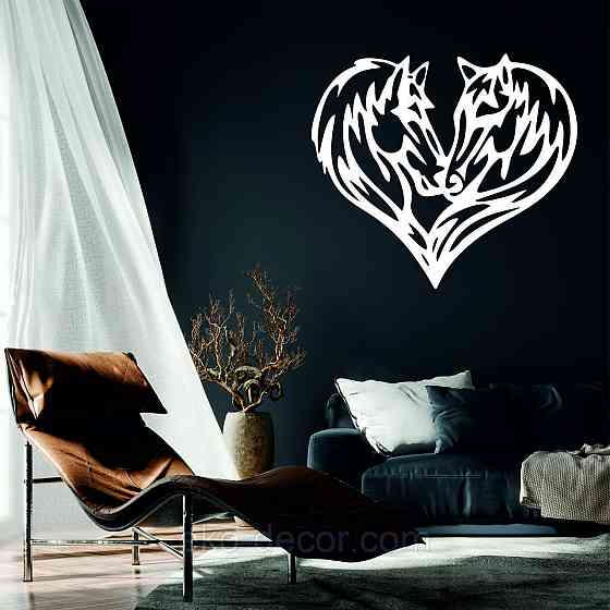 Декоративное настенное Панно «Кони», Декор на стену 70*62 см, Белый Киев