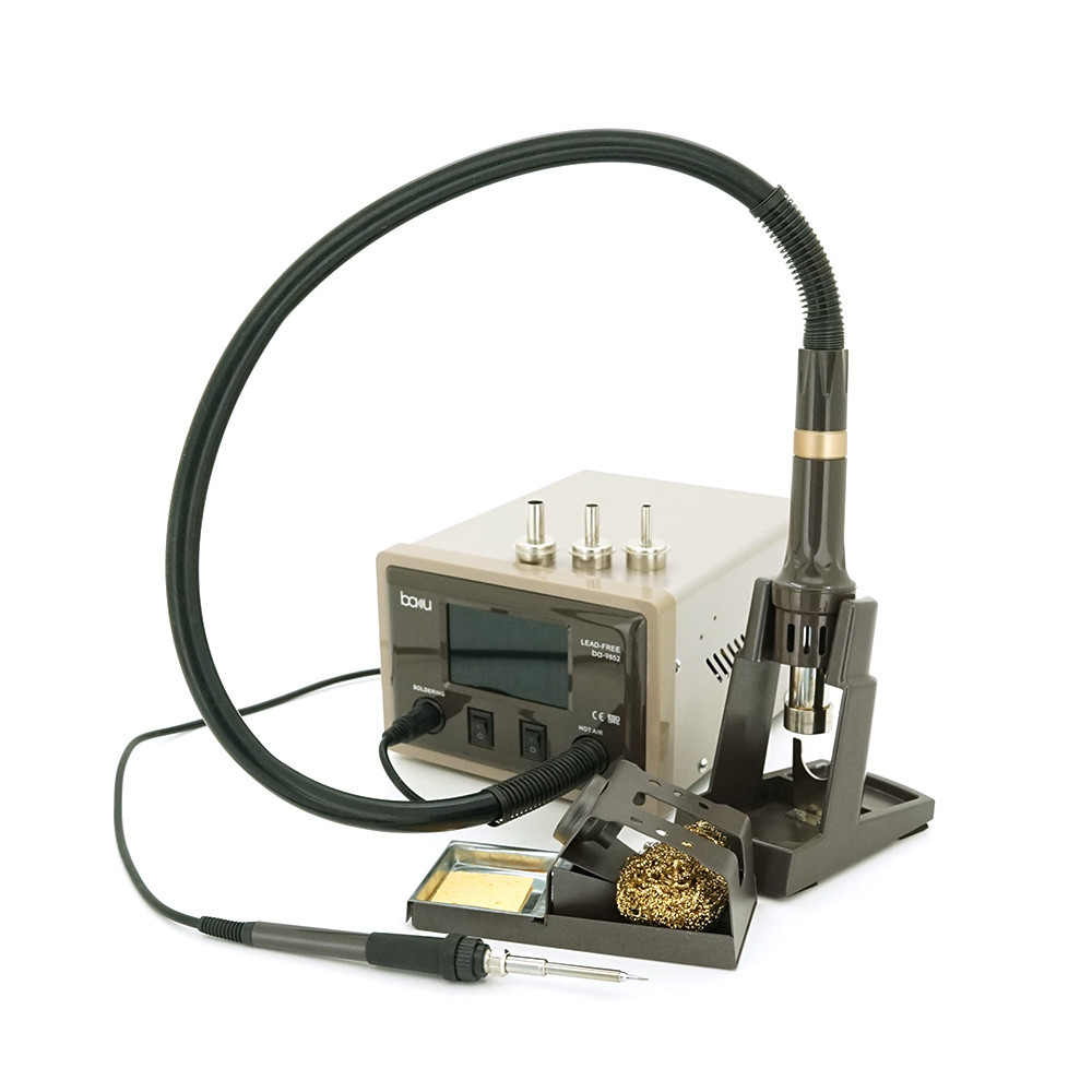 Паяльная станция BAKKU BA-9852 цифровая индикация, фен, паяльник, DC: 110-220V, 8-15A, 1200W, 2,8 кг Киев - изображение 3