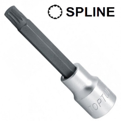 Головка торцевая Toptul SPLINE M6 L100мм 1/2