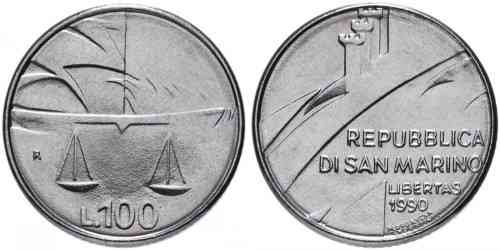 100 літрів 1990 Сан-Маріно — шістнадцять століть історії UNC Полтава
