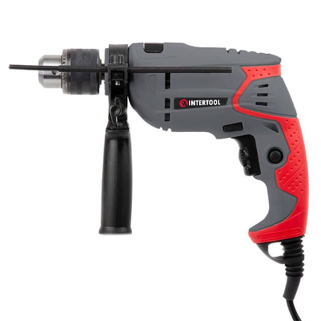 Дриль ударний INTERTOOL DT-0107, 0,55 кВт, 2800 об/хв, 1,5-13 мм, реверс - Електродриль з високою продуктивністю Львів - фото 1