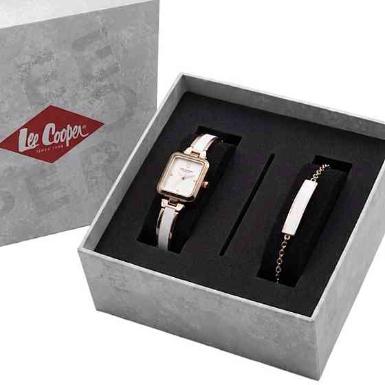 Подарочный набор Lee Cooper Romantic Set (часы + браслет + фирменная коробочка) Киев