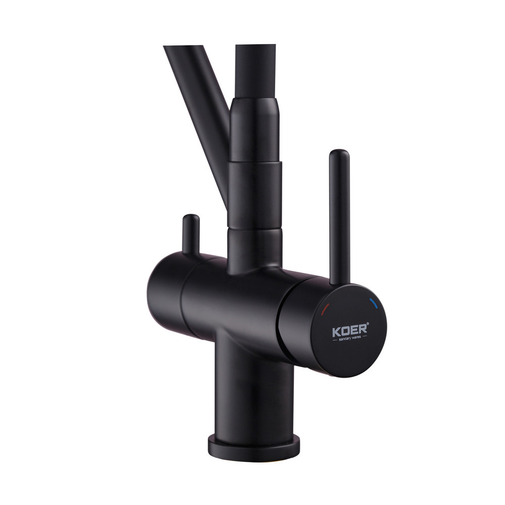 Кухонный смеситель с силик. изливом и вых. для питьевой воды KOER KB-72006-05 (KR3380) Киев - изображение 3